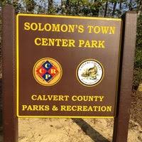 Solomons Town Center Park sign
