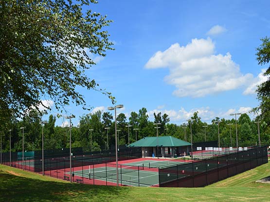 tennis courts