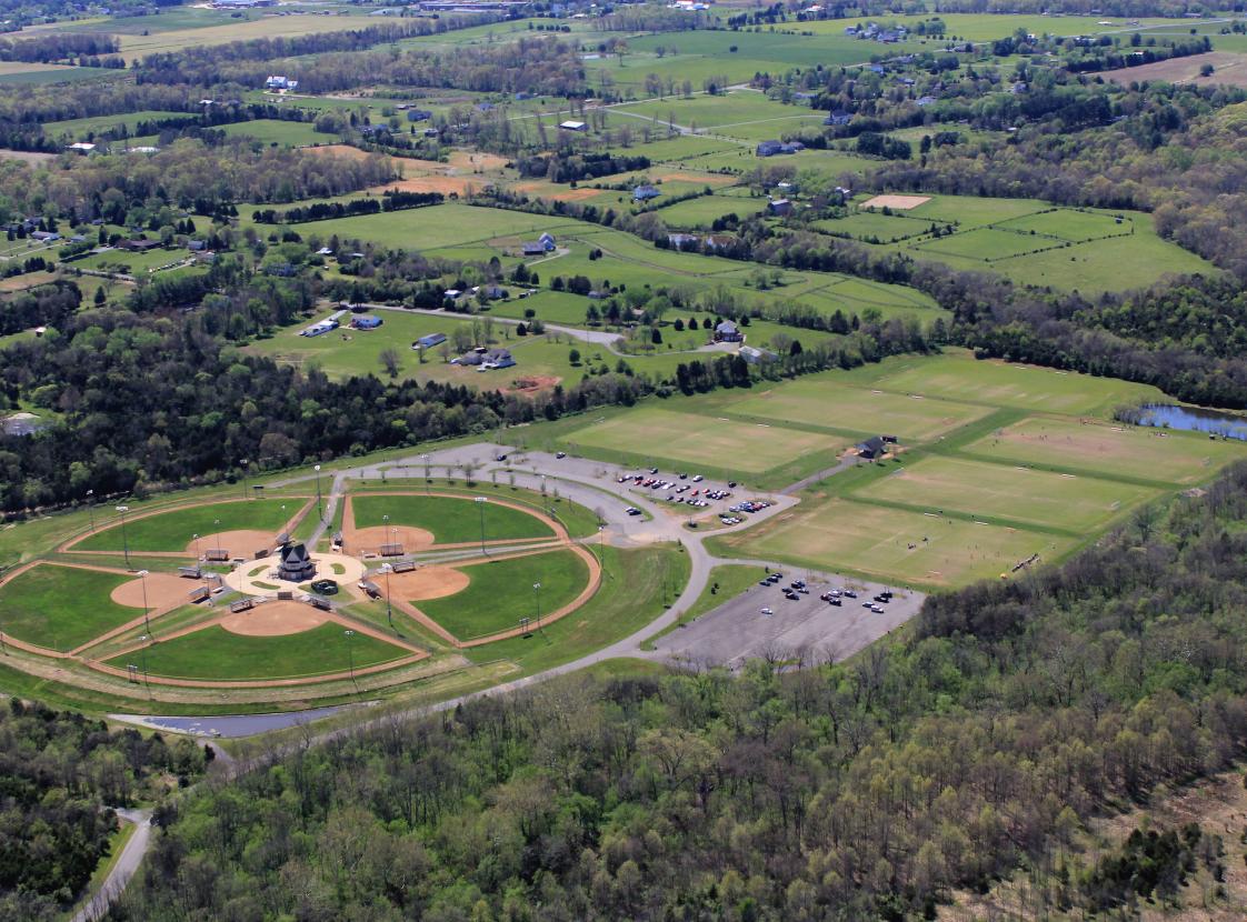 Valley view park aerial view
