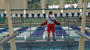 Edward T. Hall Aquatic Center lifeguard