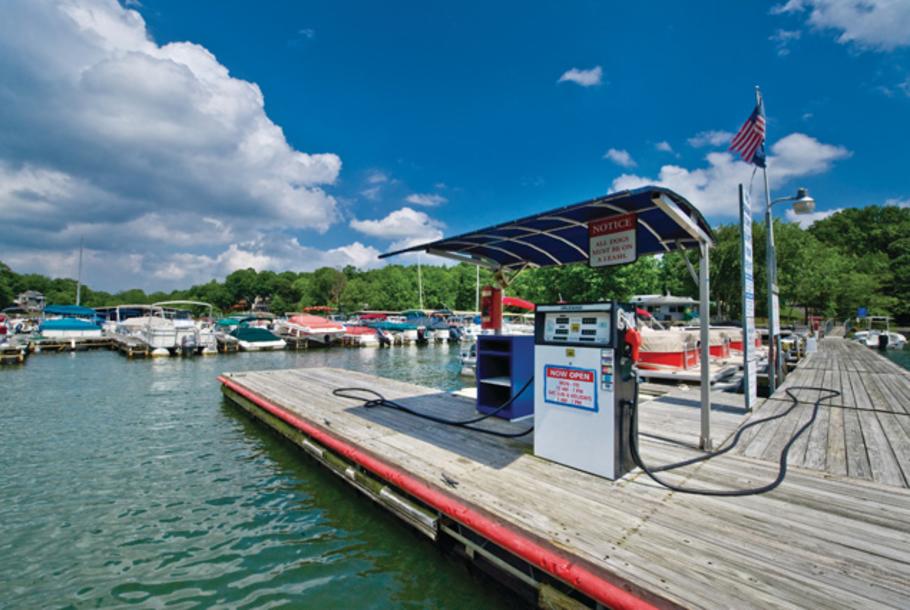 gas station