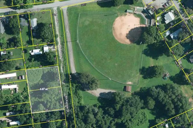 aerial view baseball field