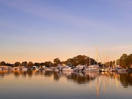 calvert marina sunset