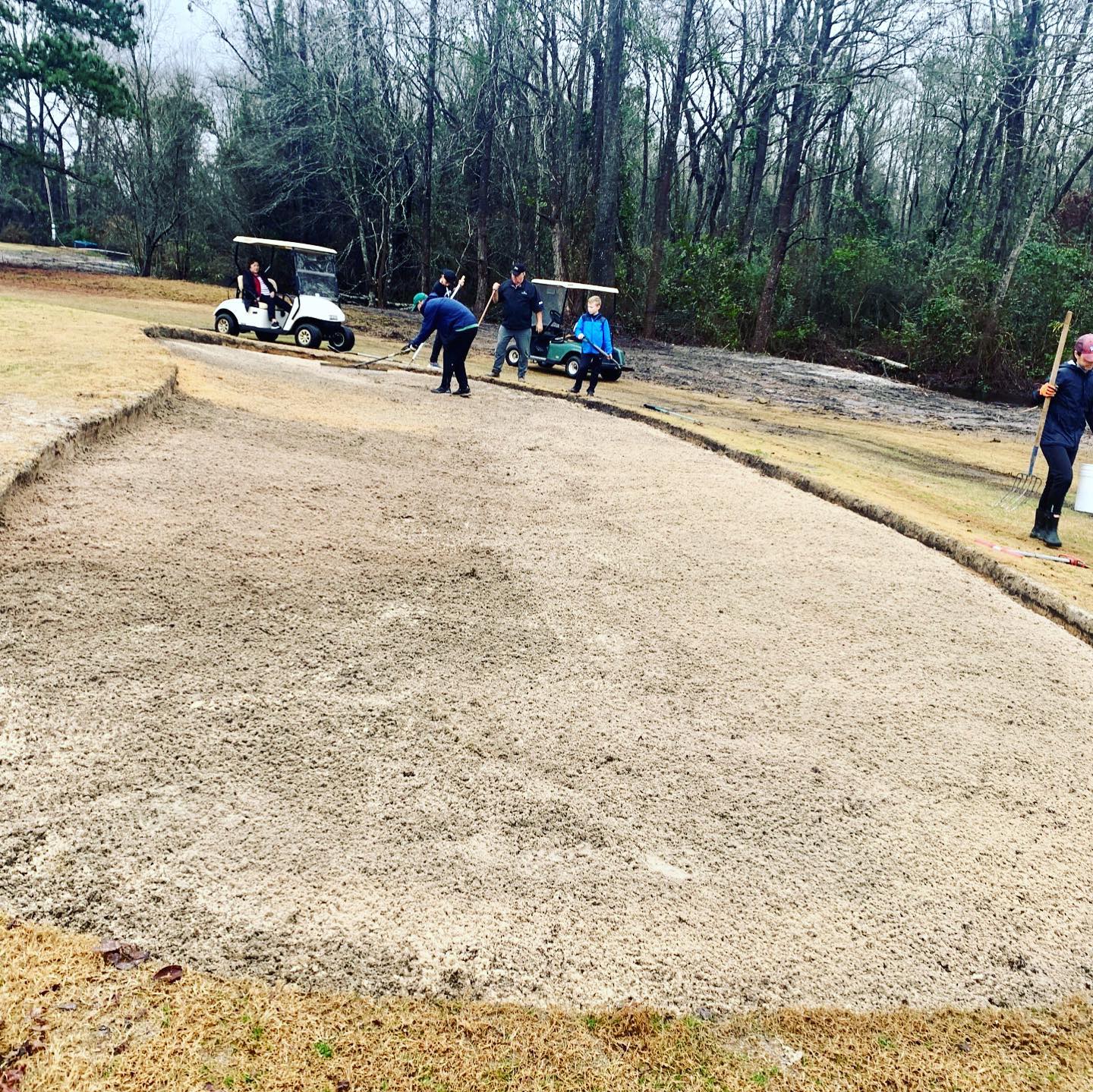 clearing golf course