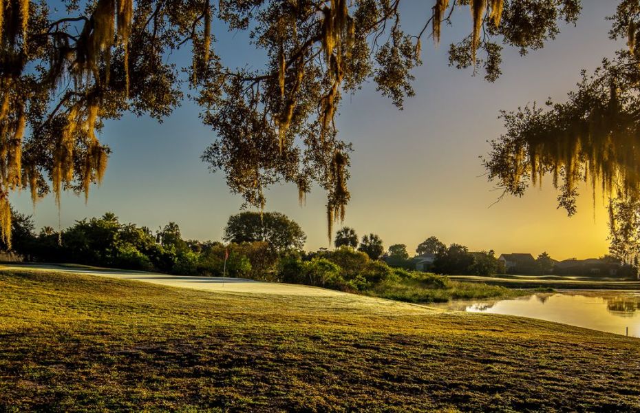 kissimme bay golf sunset