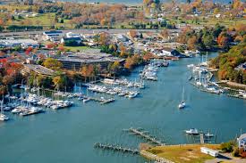 Solomons Harbor Marina from above