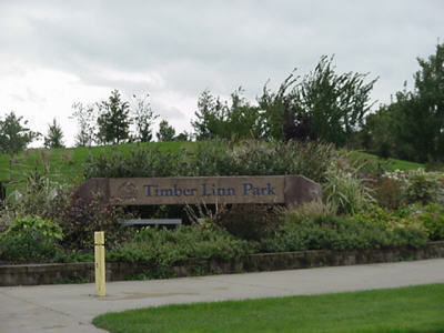 timber linn park sign