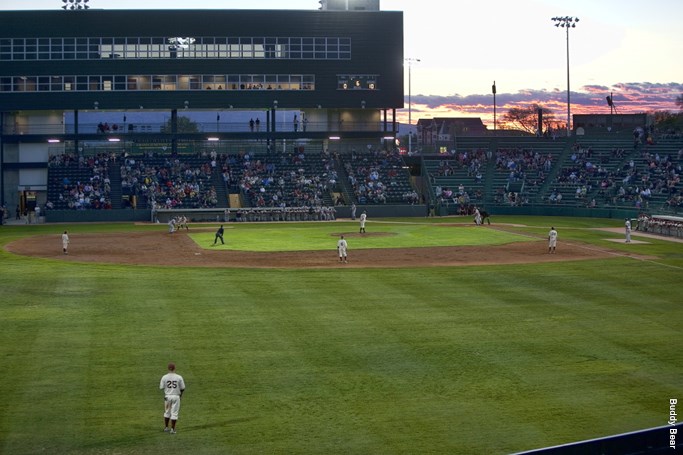 left field bleachers