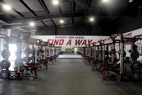 McMurry Athletics Weight Room