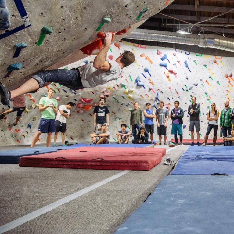 The Studio climbing