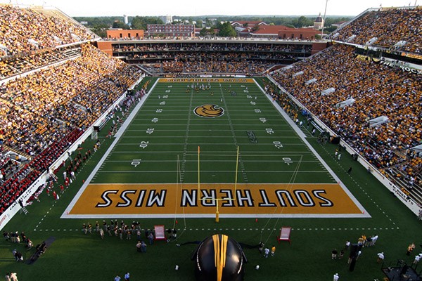 the rock southern miss football stadium.jpg