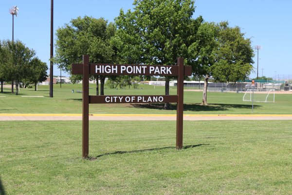 High point park sign