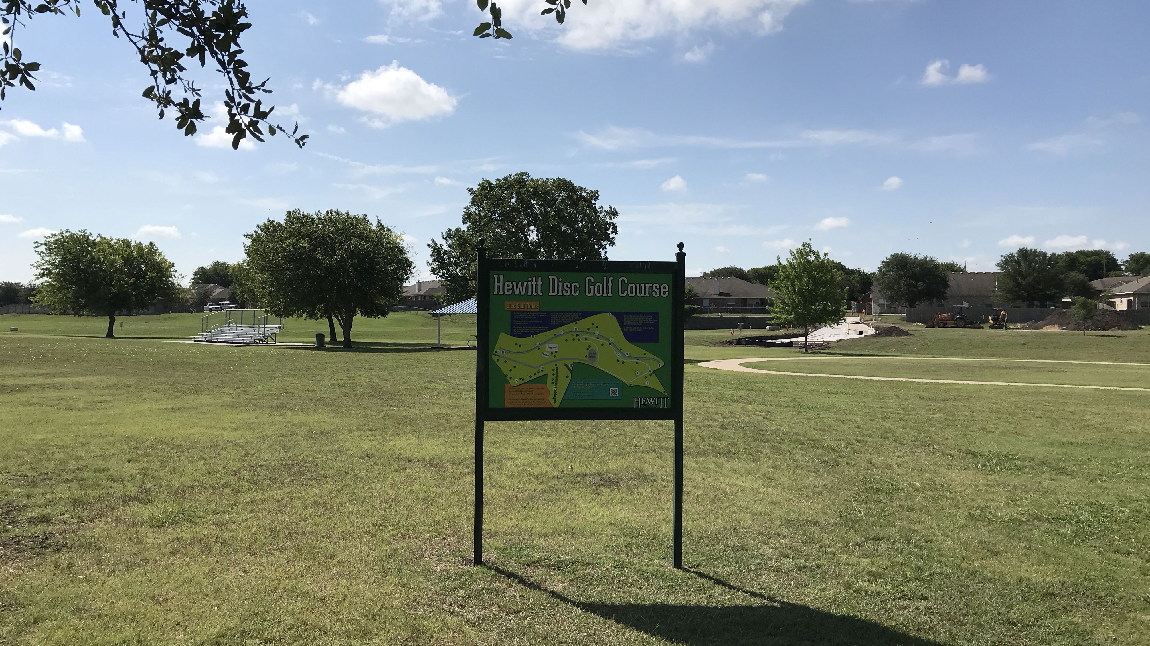 Hewitt Park Disc Golf Course Map