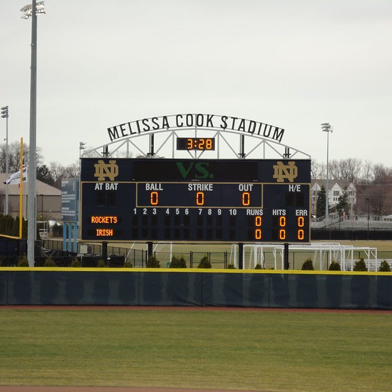 Melissa Cook Stadium Scoreboard