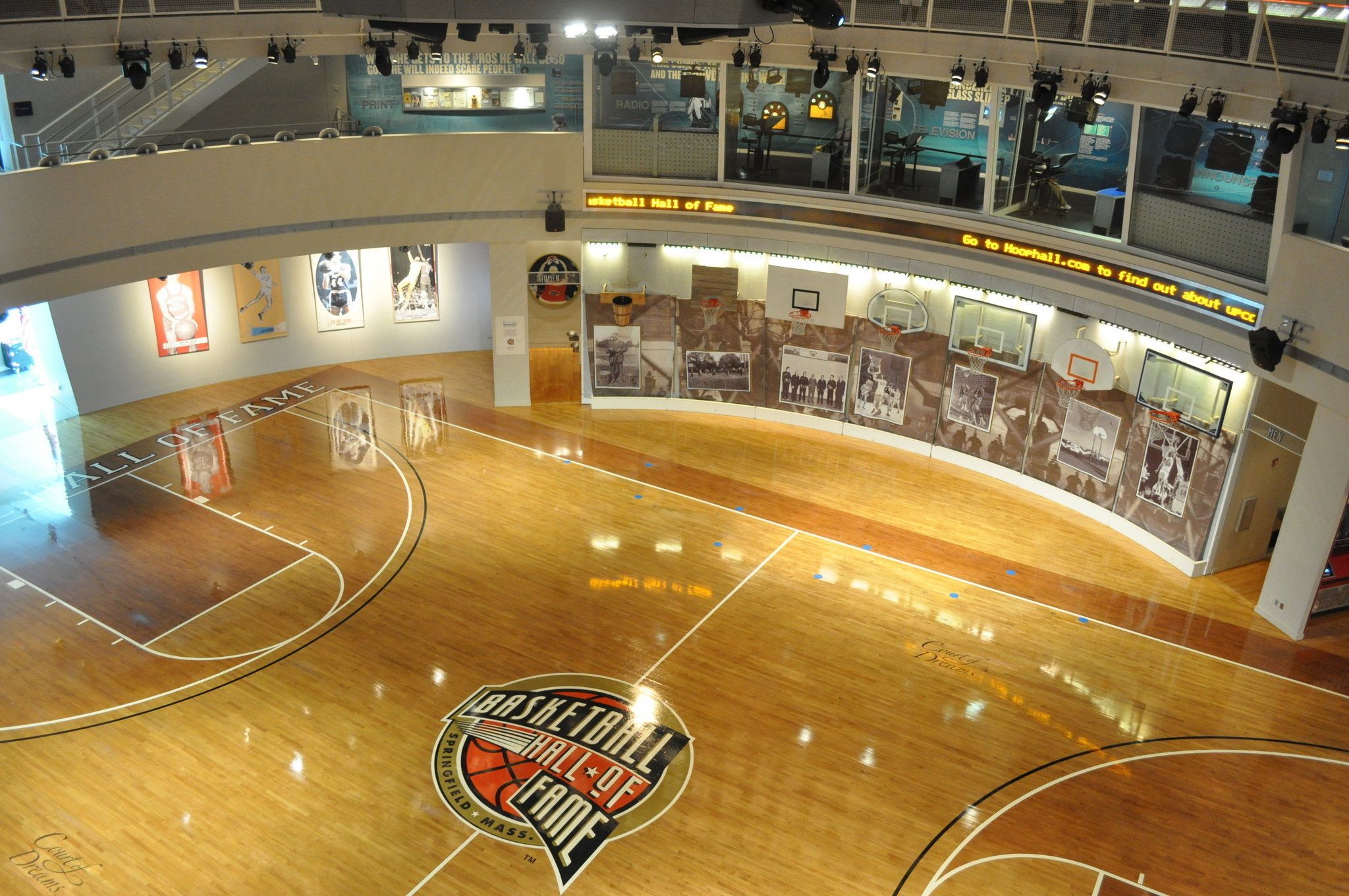 Basketball hall of fame court