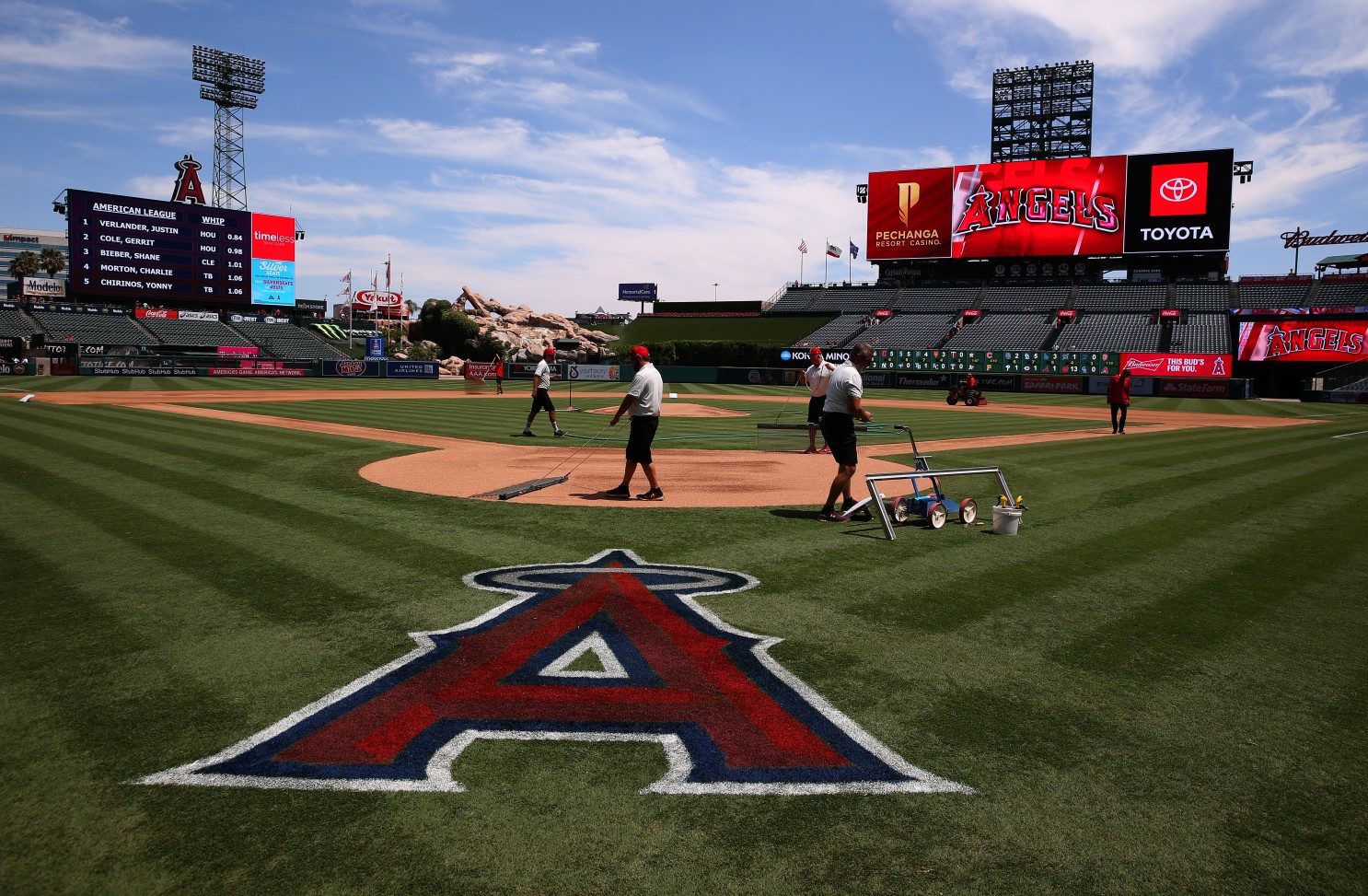 Angels catchers mound