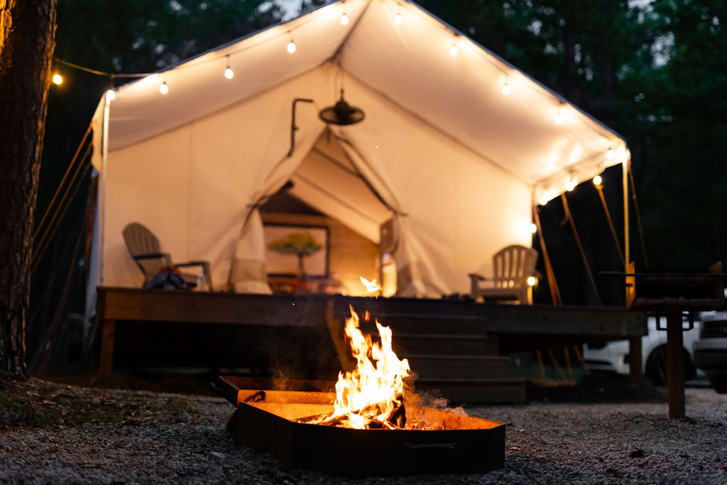 Timberline Glamping Tent and Bonfire (1).jpg